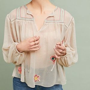 Anthropologie Peasant Style Top, Sz S, NWT